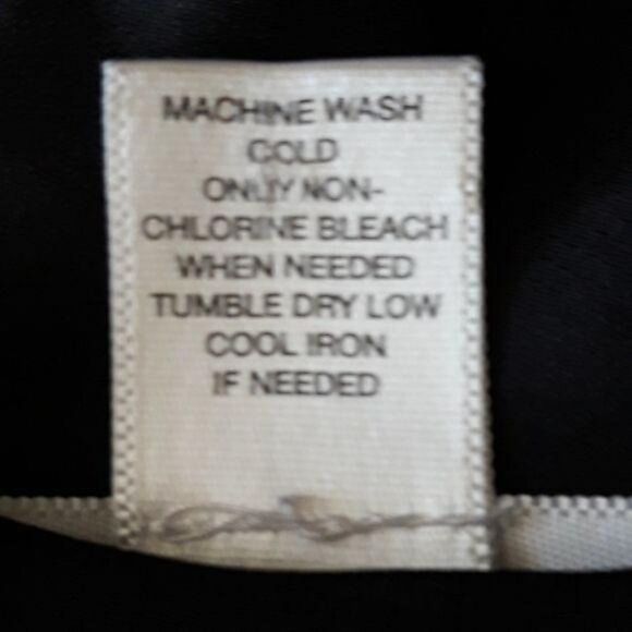 Loft Satin Surplice Empire Tie Back Scalloped Lace Scroll Cami Top Black Sz 12 - Picture 8 of 10